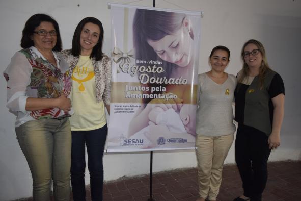 Sesau de Queimadas realiza palestras em alusão ao Agosto Dourado e orienta profissionais de saúde 