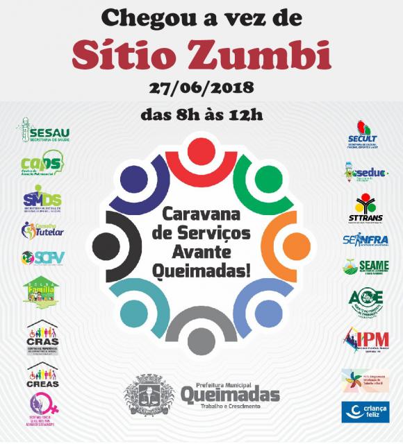  Caravana de Serviços Avante Queimadas atende a comunidade do sítio Zumbi nesta quarta-feira (27)