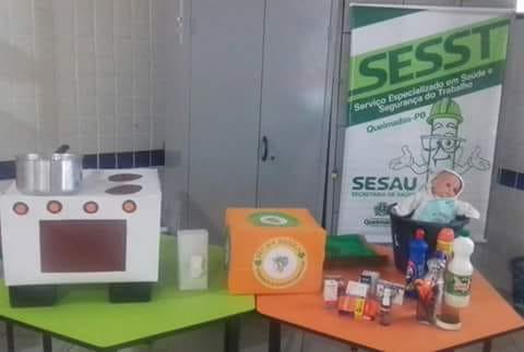 Sesau de Queimadas realiza Campanha de Prevenção de Acidentes Domésticos na rede pública municipal de ensino