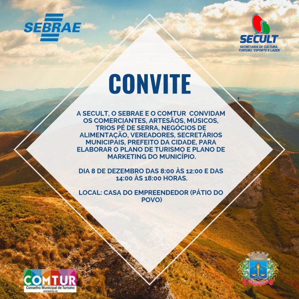 Secult de Queimadas reúne segmentos da sociedade para elaboração do Plano de Turismo e de Marketing do município