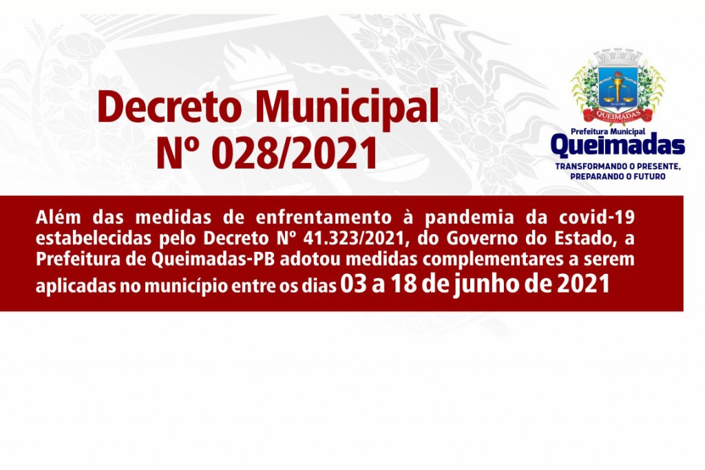 DECRETO: Esportes de natureza coletiva e utilização de espaços de lazer continuam proibidos em Queimadas