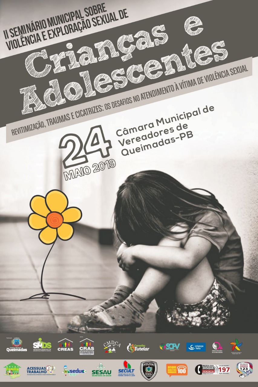 Abertas inscrições para o II Seminário Municipal sobre Violência e Exploração Sexual de Crianças e Adolescentes