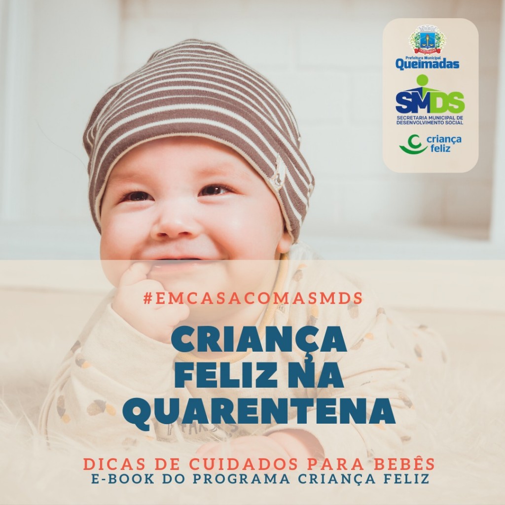 Programa Criança Feliz lança ebook com dicas de cuidados para bebês durante a quarentena
