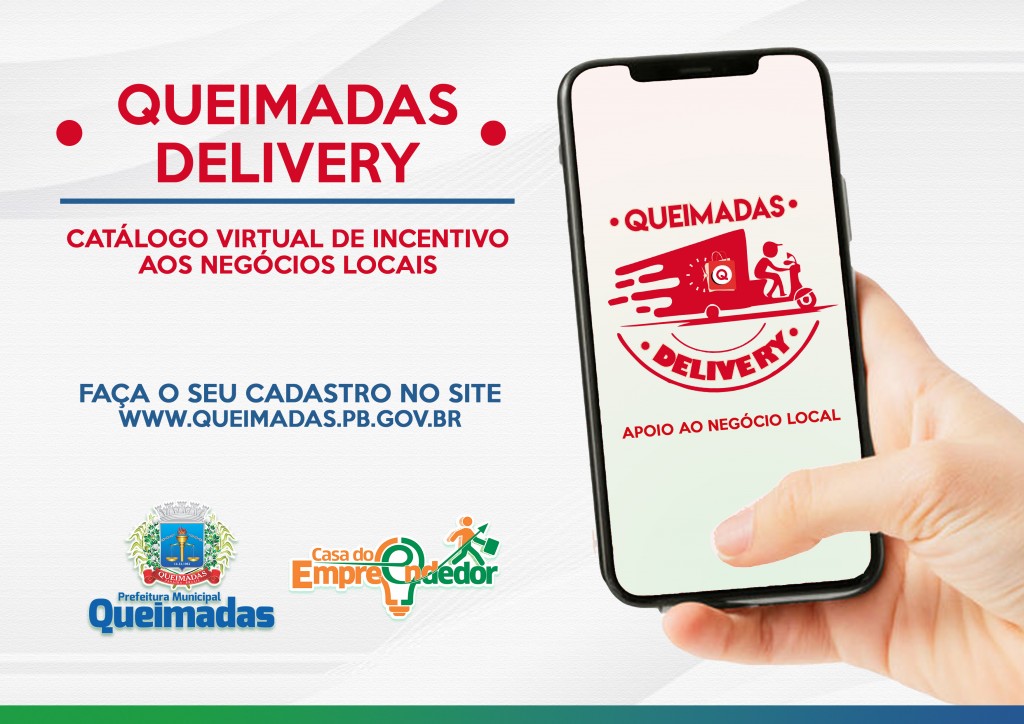 Prefeitura de Queimadas lança campanha “Queimadas Delivery – apoio ao negócio local”