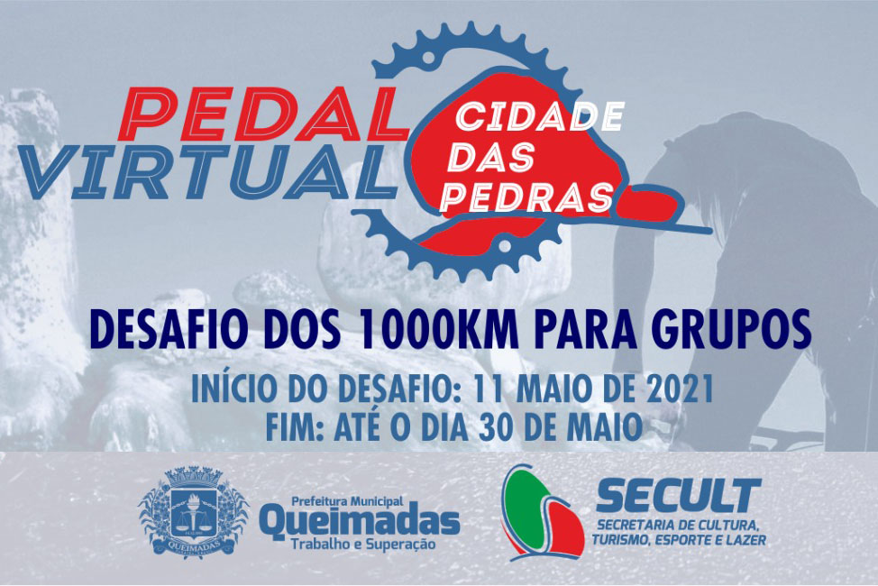 SECULT lança o desafio “Pedal Virtual Cidade das Pedras” para grupos de ciclistas queimadenses