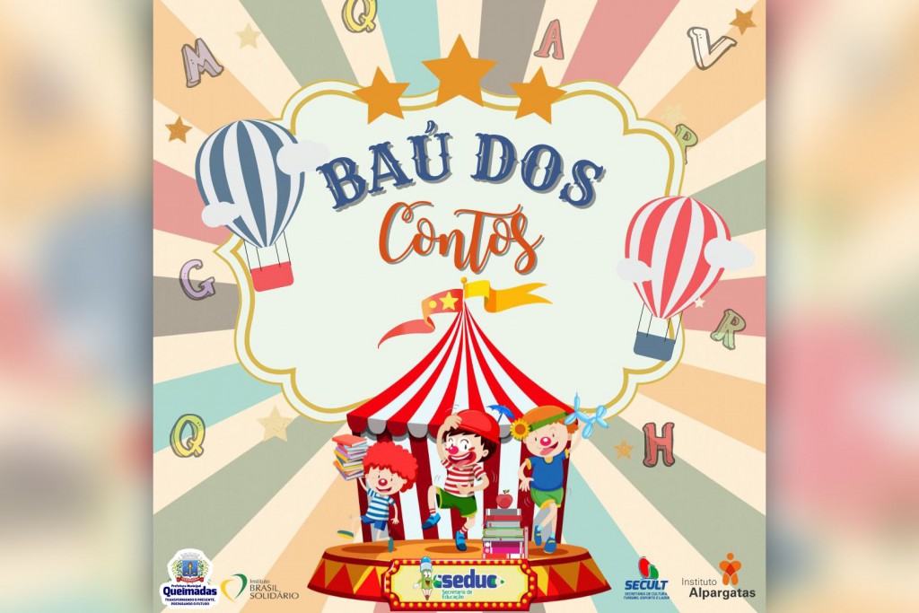 Projeto “Baú de Contos” levará literatura infantil para as escolas municipais de Queimadas durante as férias