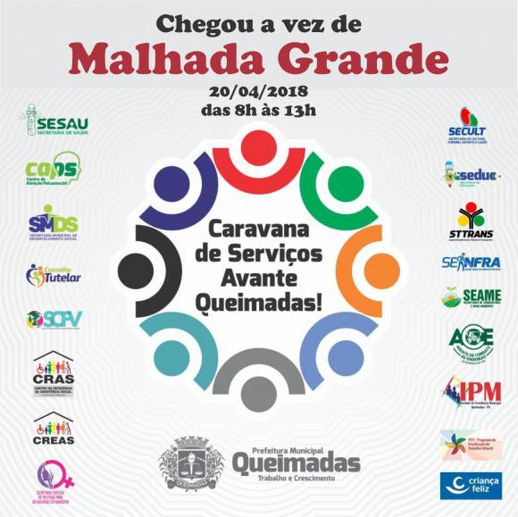 Caravana de Serviços “Avante Queimadas” estará nesta sexta-feira em Malhada Grande