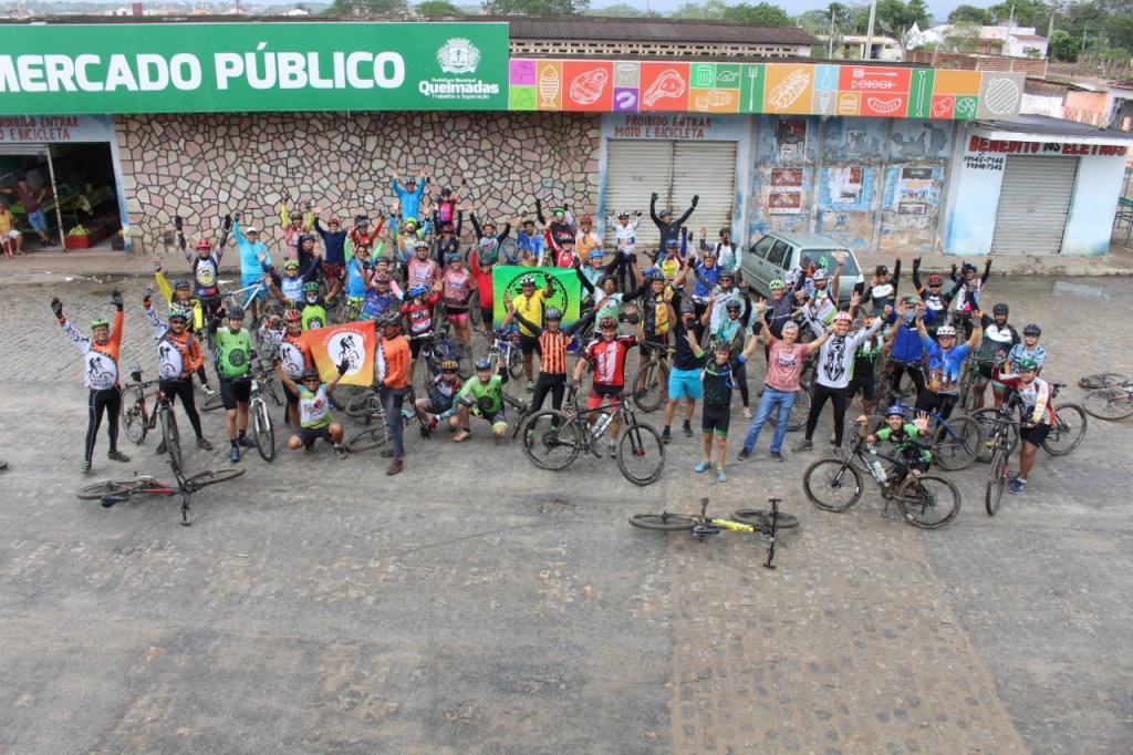 Pedal Junino em Queimadas reúne cerca de 300 ciclistas de diversas cidades paraibanas