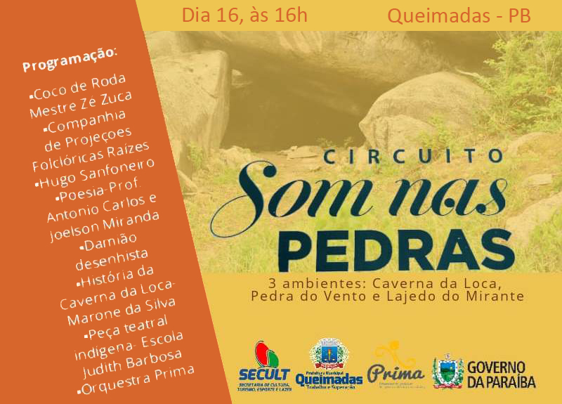 Circuito Som nas Pedras será realizado em Queimadas-PB no próximo sábado