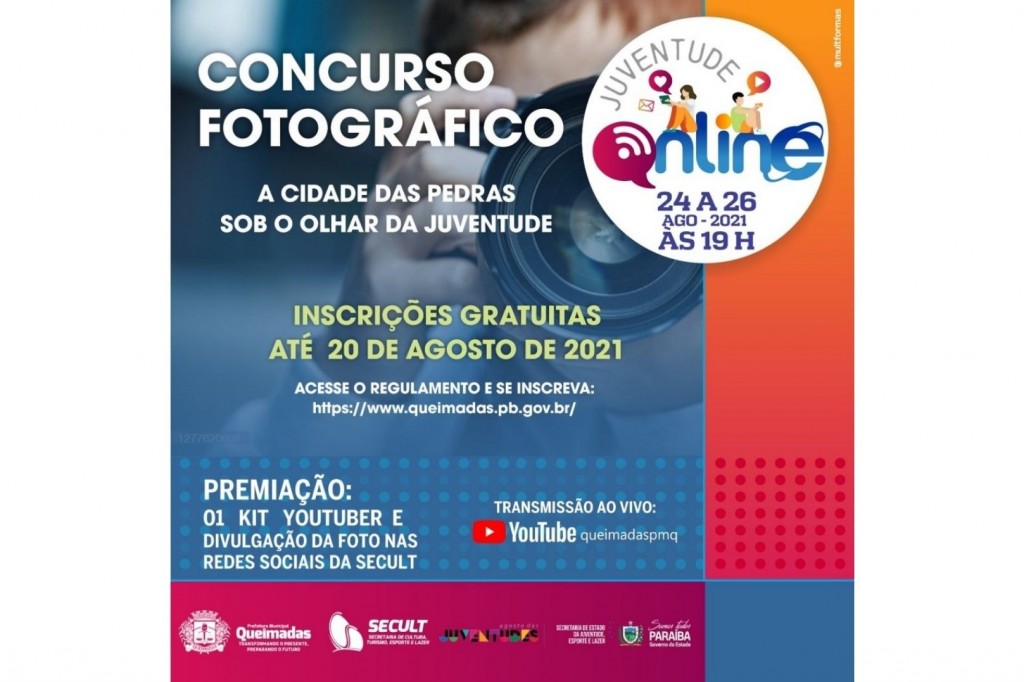 Prefeitura e SECULT lançam o concurso de fotografia "A Cidade das Pedras sob o olhar da juventude"