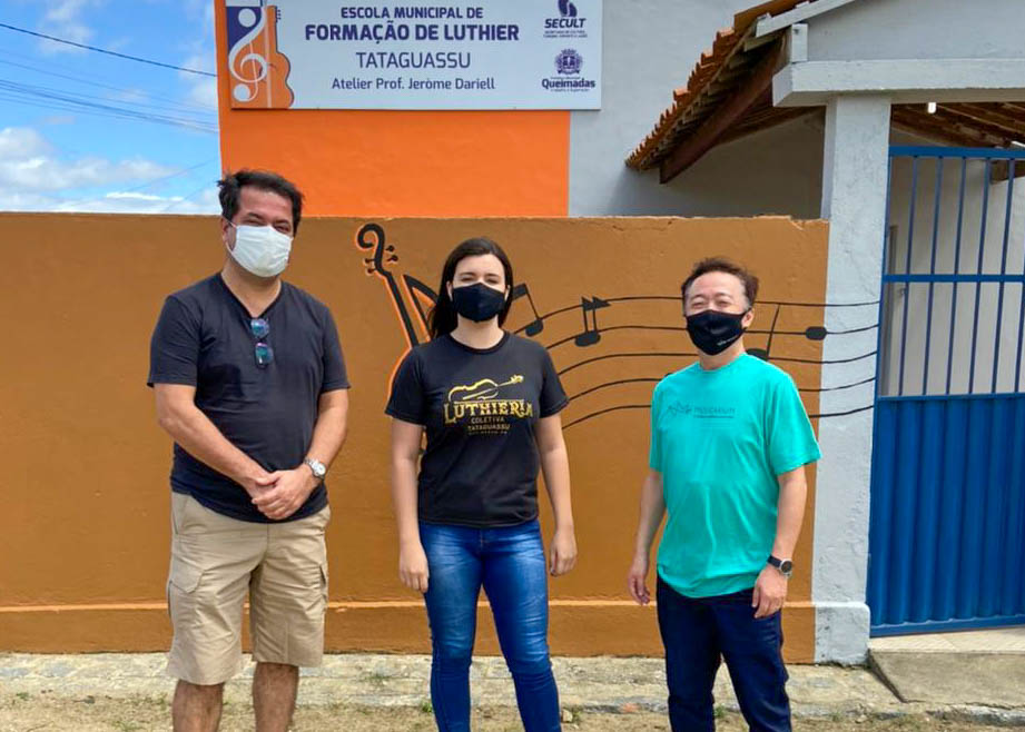 Luthieria Coletiva Tataguassu recebe visita de presidente do Musicarium - Academia Filarmônica Brasileira