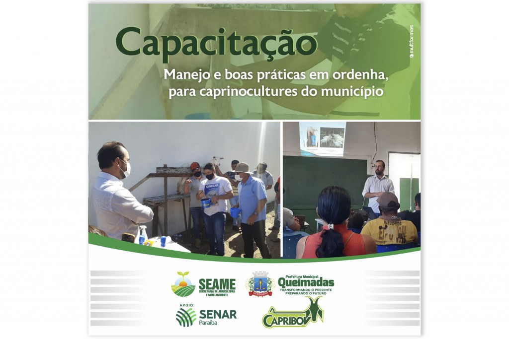 Prefeitura de Queimadas promove capacitação técnica para fortalecer a caprinocultura no município