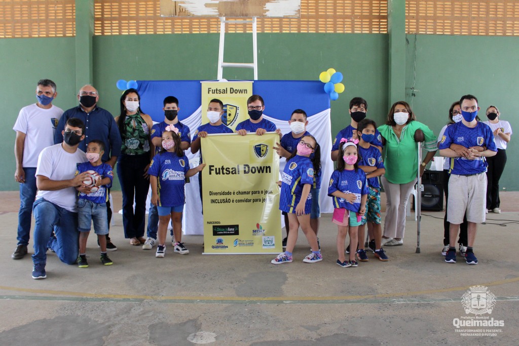 Com apoio da Prefeitura, o projeto “Supera T21 Futsal Cidade das Pedras” é lançado em Queimadas-PB