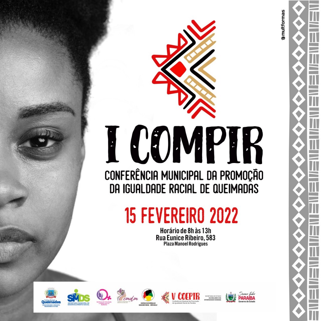 Prefeitura de Queimadas realiza a I Conferência Municipal de Promoção da Igualdade Racial na próxima terça-feira