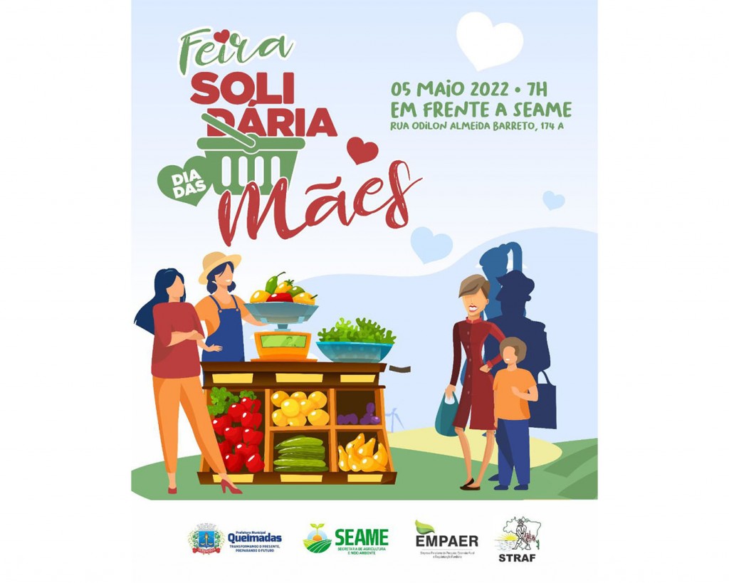 SEAME promove Feira Solidária Dia das Mães com produtos agroecológicos e artesanato produzidos em Queimadas e região